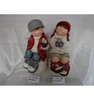 Miniature Boy with Bird Ceramic Figurine