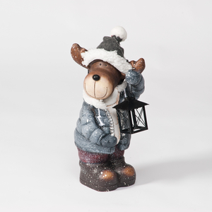 Miniature Ceramic Rudolph Figurine