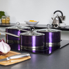 Morphy Richards Accents Plum 3 Piece Pan Set