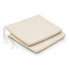 Pack of 2 Ecru Windsor Seat Pads