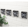 Pack of 4 Tiffany Solar Wall and Fence Lanterns