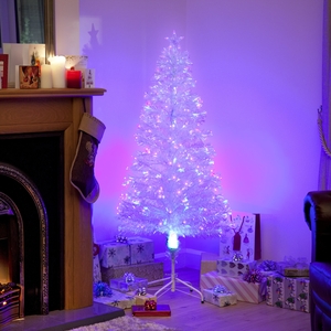 Polar Ice White Fibre Optic & LED Christmas Tree