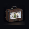 Polyresin Suitcase Scene with LED Lights & Tree