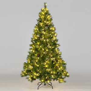 Pre-Lit Green Lake Forest Fir Christmas Tree