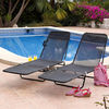 Set of 2 Black Miami Sun Loungers