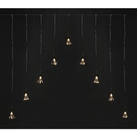 Set of 9 V Shape Curtain Lights With 360 Warm White LEDs