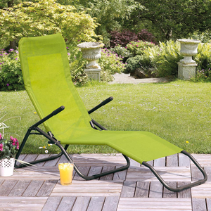 Siesta Lime Reclining Sunlounger
