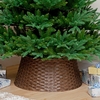 Small Dark Brown Woven PVC Tree Skirt