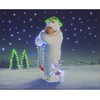 The Snowman & Billy Cuddling Large Illuminated Wall Canvas
