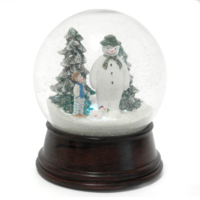 The Snowman & The Snowdog Musical Water Ball with Colour Changing LEDs