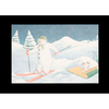 The Snowman & The Snowdog "Skiing & Sledging" Illuminated Canvas