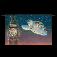 The Snowman,  Billy & Snowdog Fly around Big Ben Illuminated Tapestry