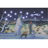 The Snowman,  The Snowdog & Billy on the Hilltop Illuminated Canvas 15cm x 10cm