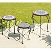 Theodora Set of 3 Mosaic Plant Stands