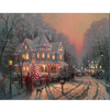 Thomas Kinkade "A Holiday Gathering" Illuminated Canvas