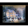 Thomas Kinkade "Home for the Holidays" Illuminated Hanging Tapestry