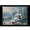 Thomas Kinkade "Midnight Mass" Illuminated Hanging Tapestry