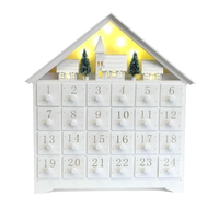 White LED Advent Calendar House