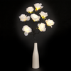 White Rose 8 Warm White LED Vase Lamp