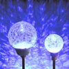 White Solar LED Border Ball Twin Pack