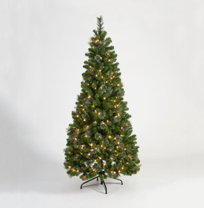 Williston "Pre-Lit Pop-Up" Artificial Christmas Tree