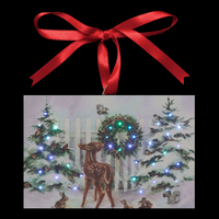 Woodland Friends Illuminated Hanging Canvas