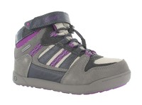 Hi-Tec Kids Omaha Waterproof Kids Hiking Boot In Charcoal,  Grey & Purple