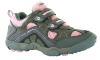 Hi-Tec Kids TT Velcro Junior Kids Trainer In Hot Grey & Candy
