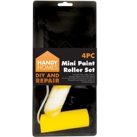 Mini Paint Roller Set - inc. Tray,  Roller and Sponge and Cloth Sleeves
