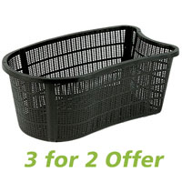 Ubbink Wide Kidney Shape Planting Baskets (40 x 24 x 15cm,  3 for 2)