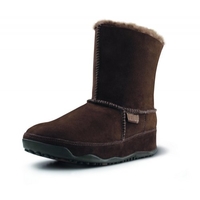 FitFlop Mukluk Suede boot in chocolate