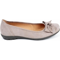 Glitz modern ballet pump with a bow in taupe