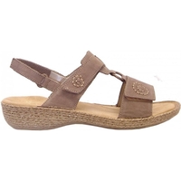 Lahore Regina velcro T-bar sandals in taupe
