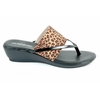 Rapisardi 9019 womens toe post sandals in jaguar print