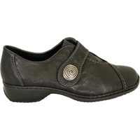 Swanky L3870-00 black shoes with velcro fastening