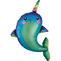 39 Inch Narwhal Super Shape Helium Balloon