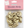 60 Wooden Birds - Natural