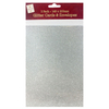 A5 Silver Glitter Cards And Envelopes: Pack Of 3