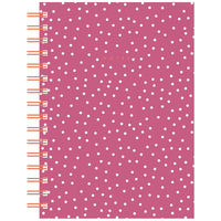A5 Wiro Pink Spot Notebook