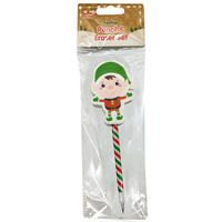 Assorted Christmas Pencil And Eraser