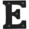 Black Light-Up Mini Marquee Letter - E