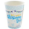 Blue Christening Day Paper Cups - 8 Pack