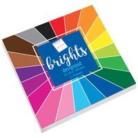 Bright Colours Design Pad - 10 X 10Cm