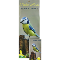 British Birds Slim 2020 Calendar And Diary Set