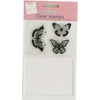 Butterfly Clear Stamp With Block Set