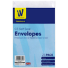 C5 White Self Seal Envelopes - Pack of 25 - Works Essentials - Back To School Stationery - Office Stationery - Stationery Supplies
