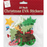 Christmas Eva Stickers - Pack Of 25
