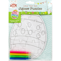 Colour Your Own Easter Jigsaw Puzzles - Assorted