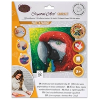 Crystal Art Card Kit: Pretty Parrot