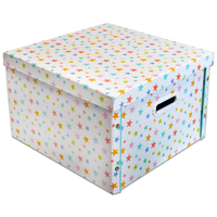 Cute Crew Stars Collapsible Storage Box